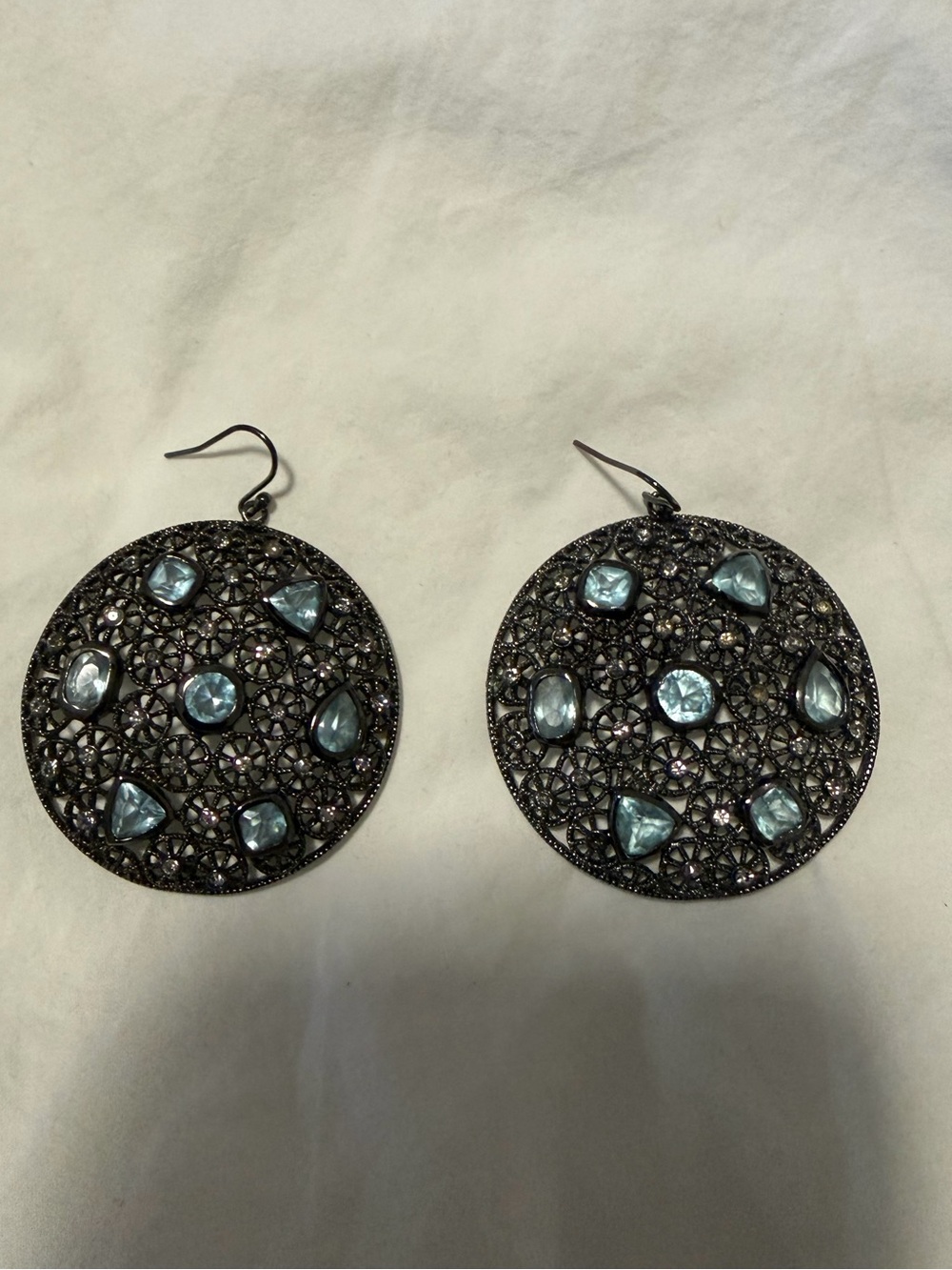 Earrings ( aquamarine stone)